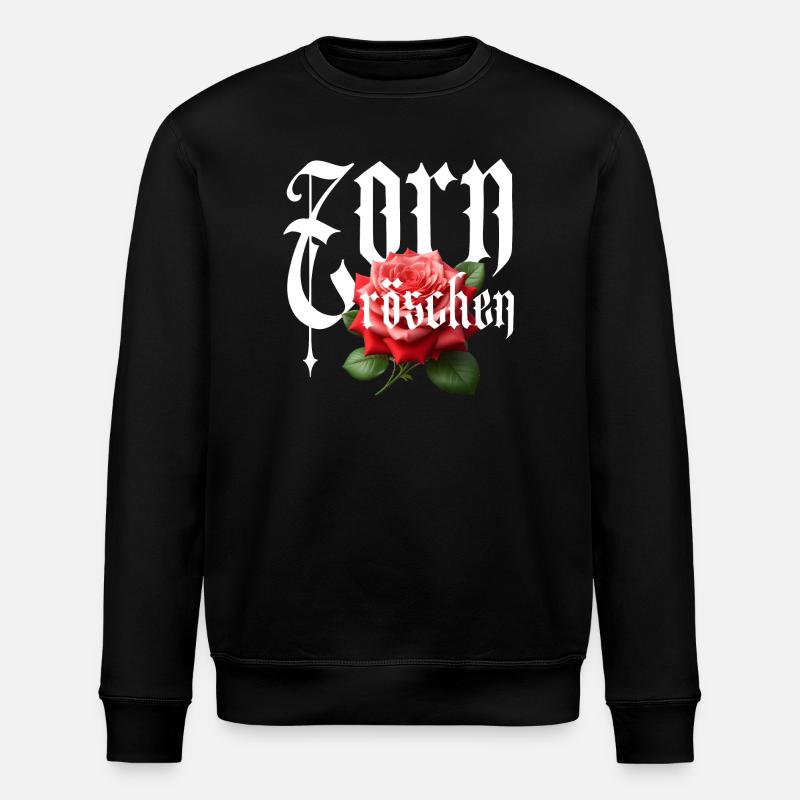 Zornröschen - Stanley/Stella Unisex Bio-Sweatshirt ROLLER - Schwarz