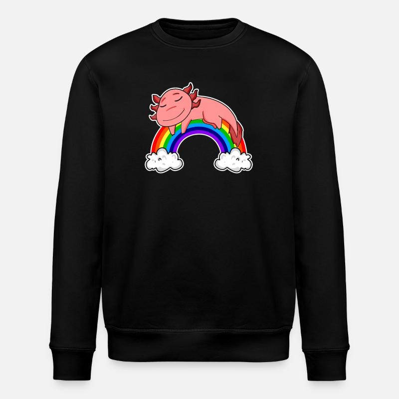 Axolotl Motif Enfants Rainbow Sleeping - Sweat bio ROLLER Stanley/Stella Unisexe - noir