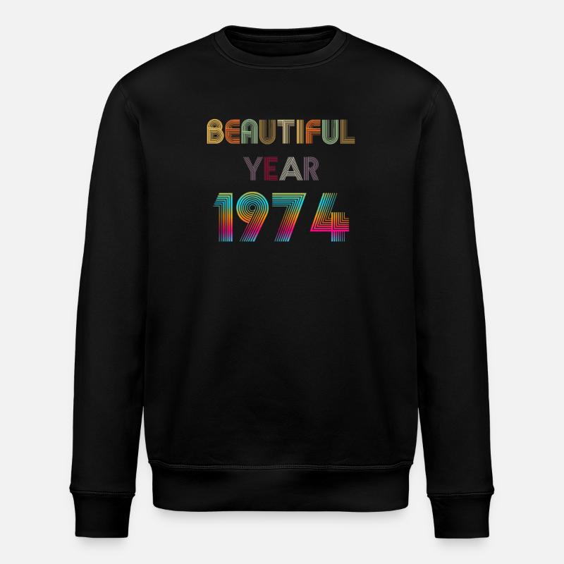 BEAUTIFUL YEAR 1974 - Sweat bio ROLLER Stanley/Stella Unisexe - noir