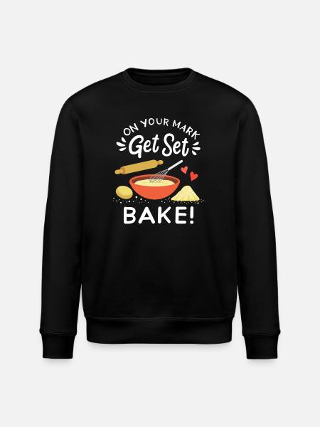 Backen Bäcker Hobbybäcker - Stanley/Stella Unisex Bio-Sweatshirt ROLLER - Schwarz