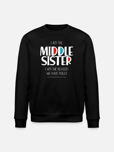 Middle Sister - Stanley/Stella ROLLER Unisex Organic Sweatshirt - black