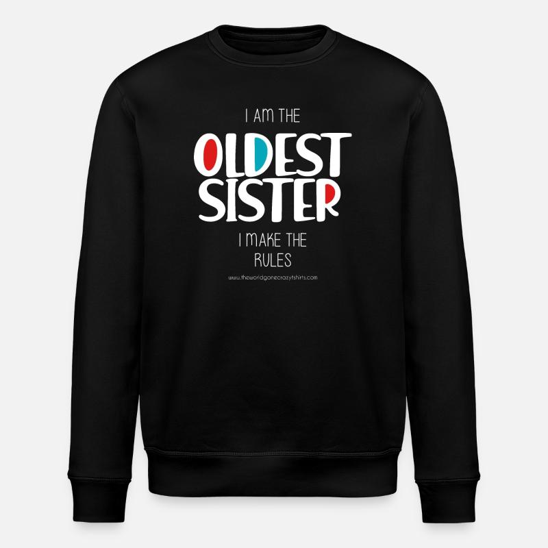Älteste Schwester - Stanley/Stella Unisex Bio-Sweatshirt ROLLER - Schwarz
