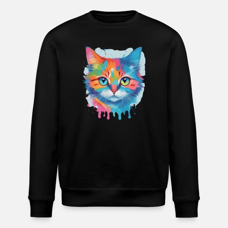 Chat mignon - Sweat bio ROLLER Stanley/Stella Unisexe - noir