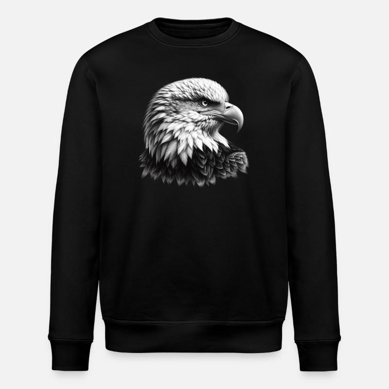 Pygargue à tête blanche - Sweat bio ROLLER Stanley/Stella Unisexe - noir