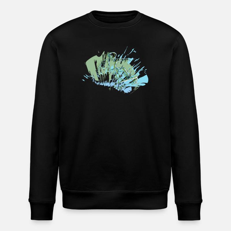 Skater - Stanley/Stella Unisex Bio-Sweatshirt ROLLER - Schwarz