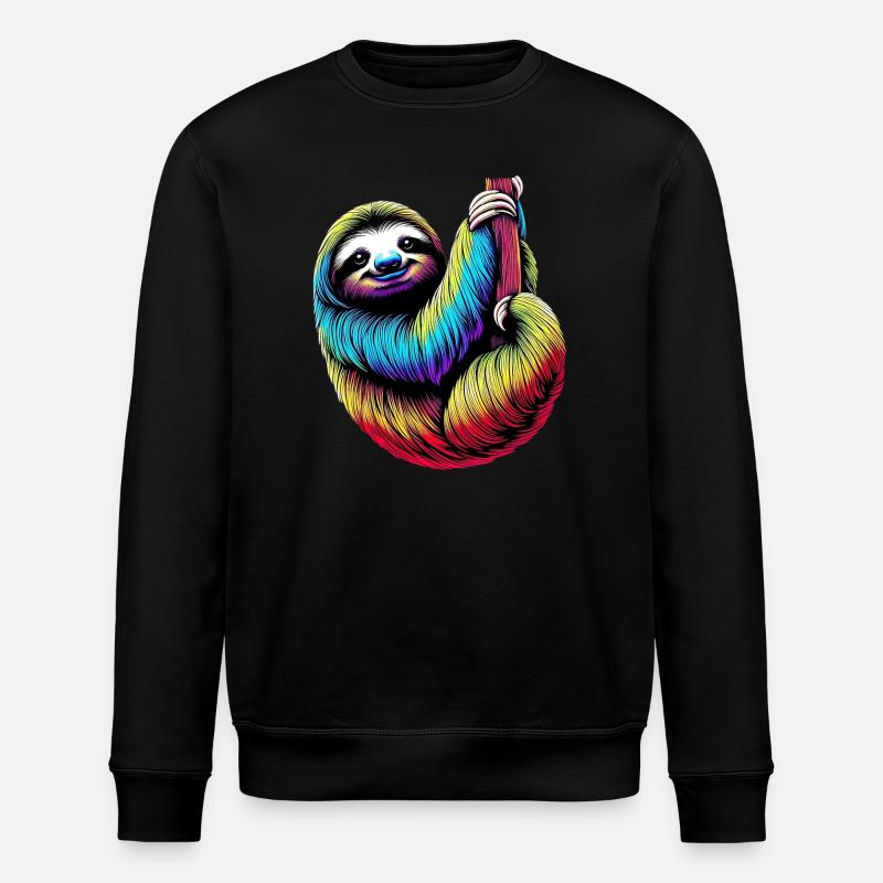 Faultier - Stanley/Stella Unisex Bio-Sweatshirt ROLLER - Schwarz