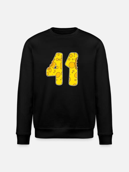 41 years of Lustig Käse - Stanley/Stella ROLLER Unisex Organic Sweatshirt - black
