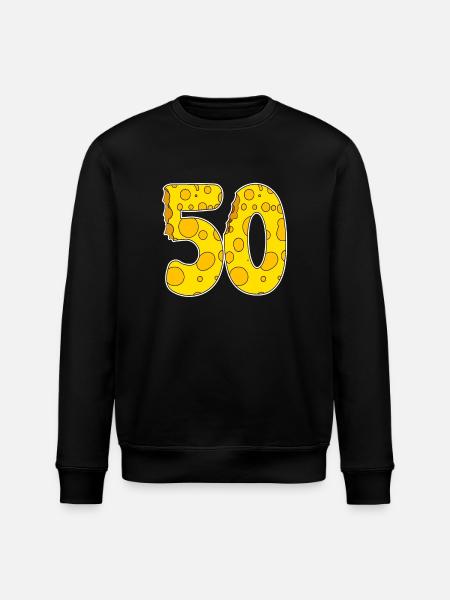 50 ans Motif Funny Cheese - Sweat bio ROLLER Stanley/Stella Unisexe - noir