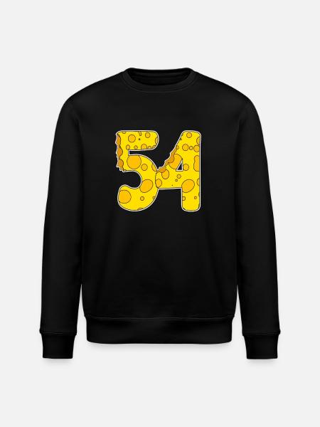 54 years of Lustig Käse - Stanley/Stella ROLLER Unisex Organic Sweatshirt - black