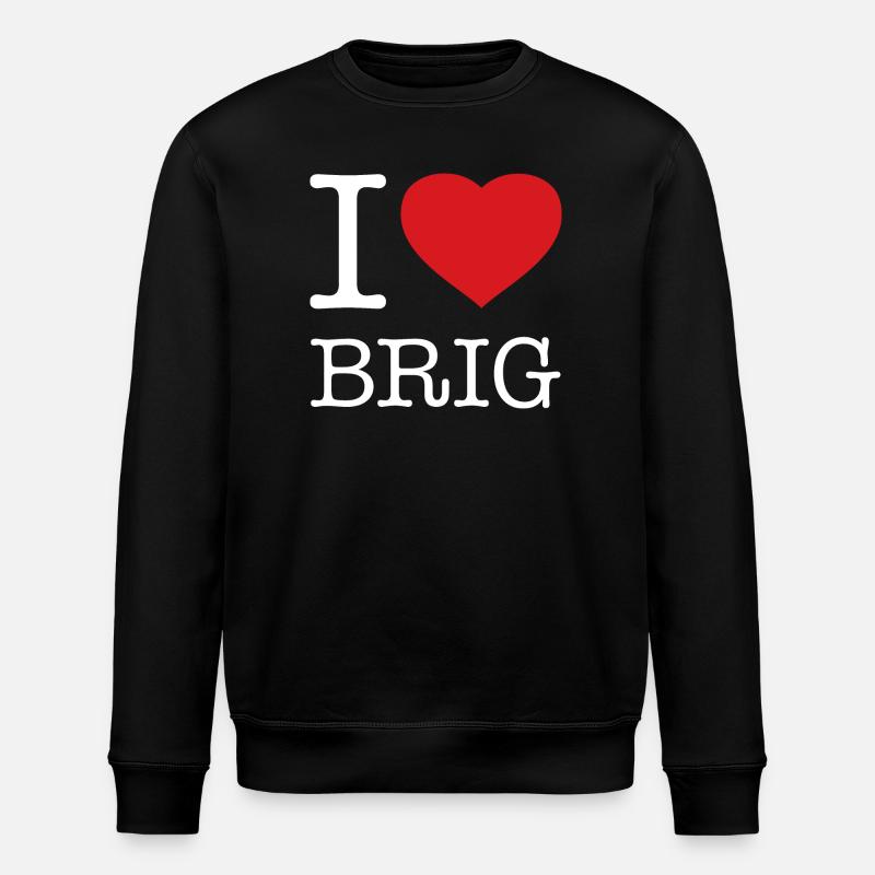 J’AIME BRIGUE - Sweat bio ROLLER Stanley/Stella Unisexe - noir
