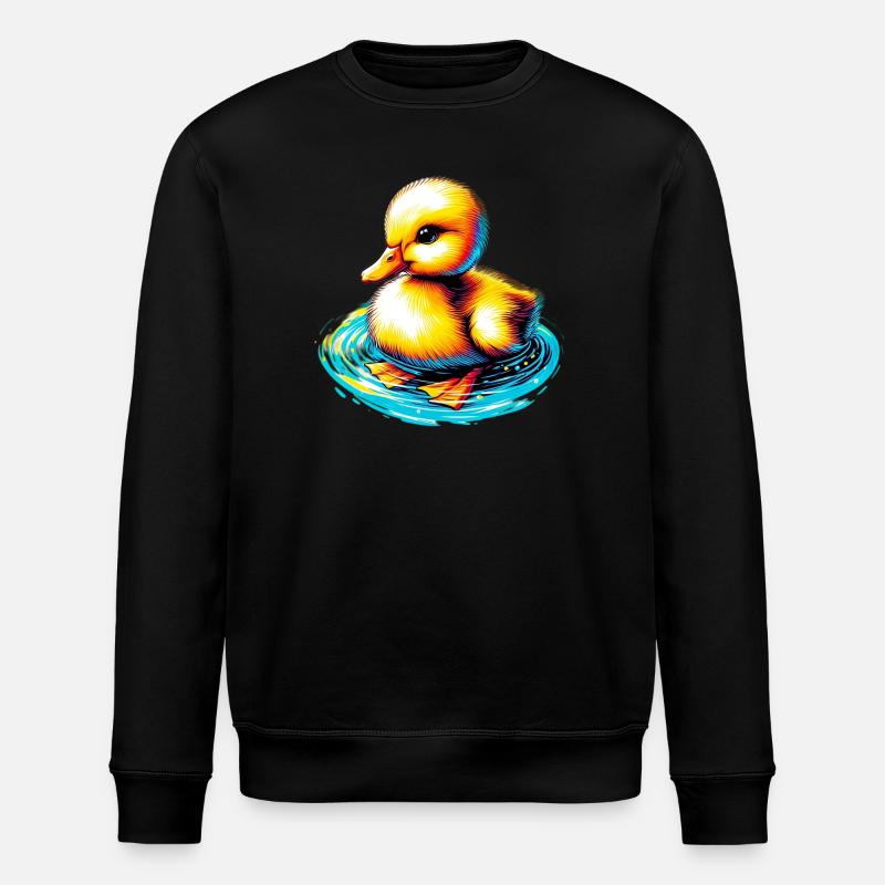 Caneton Canard Canard - Sweat bio ROLLER Stanley/Stella Unisexe - noir