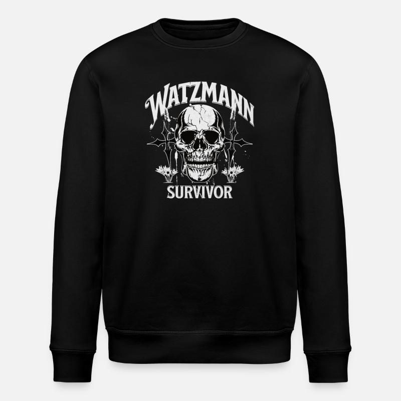 Watzmann - Survivor - Stanley/Stella Unisex Bio-Sweatshirt ROLLER - Schwarz