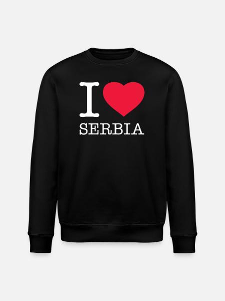 J’AIME LA SERBIE Serbien - Sweat bio ROLLER Stanley/Stella Unisexe - noir