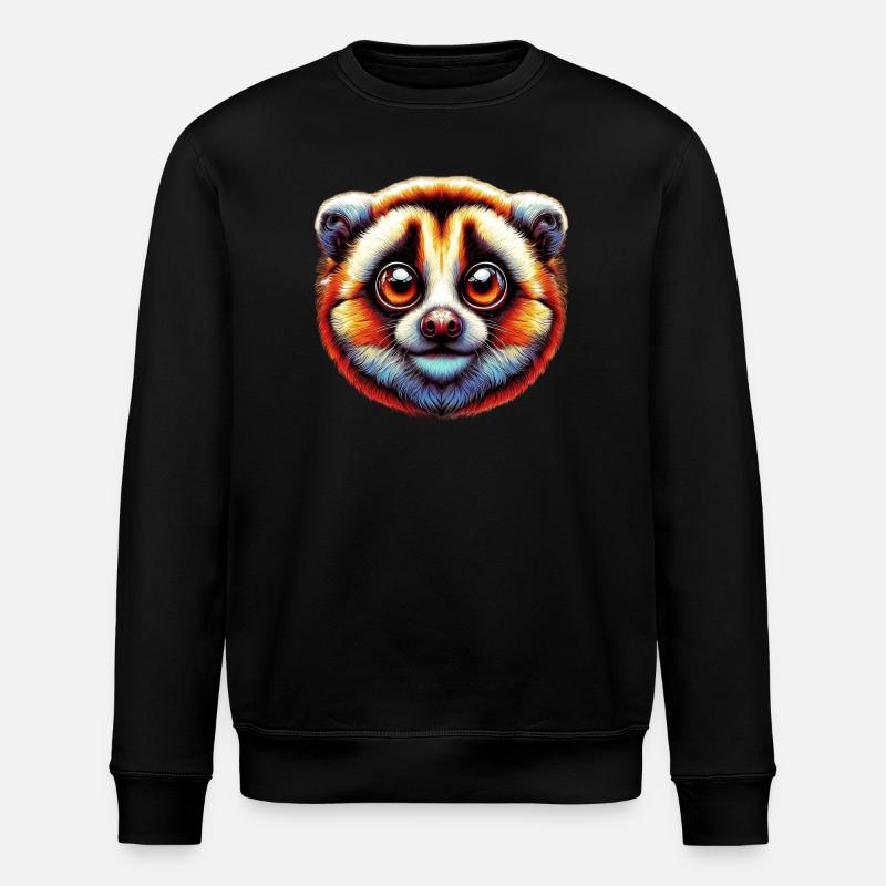 Sakte Lori Sakte Loris - Stanley/Stella ROLLER økologisk unisex-sweatshirt - svart