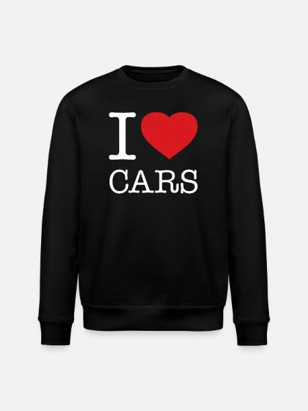 JAG ÄLSKAR BILAR Bil - Ekologisk sweatshirt ROLLER unisex från Stanley/Stella - svart