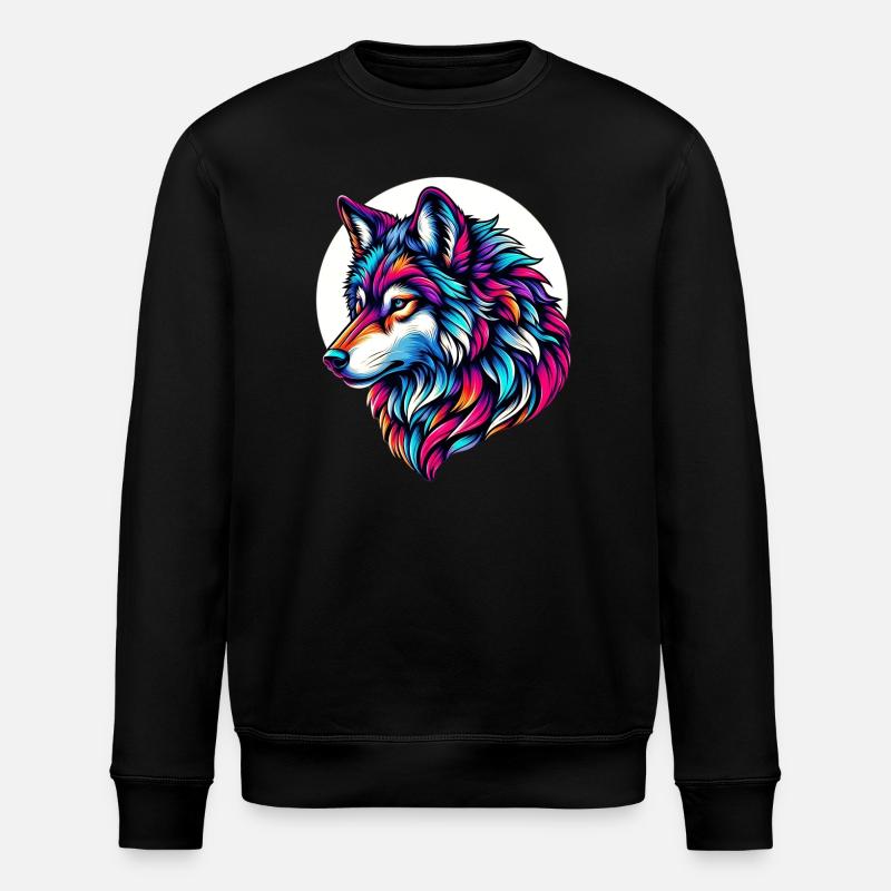 Loup - Sweat bio ROLLER Stanley/Stella Unisexe - noir