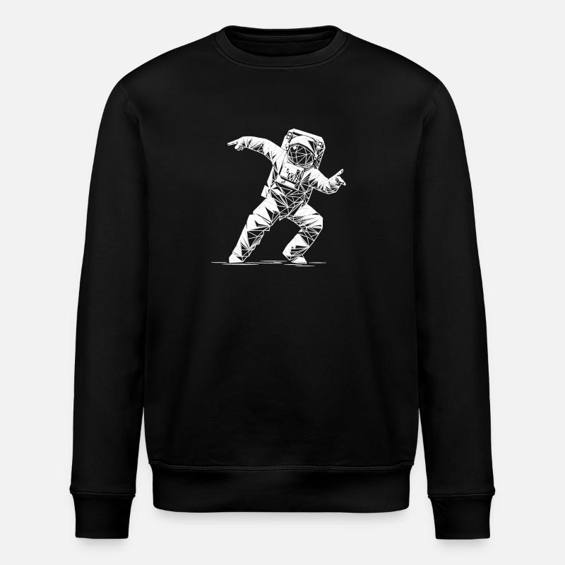 Geometric Spacesuit Dance - Stanley/Stella ROLLER Unisex Organic Sweatshirt - black