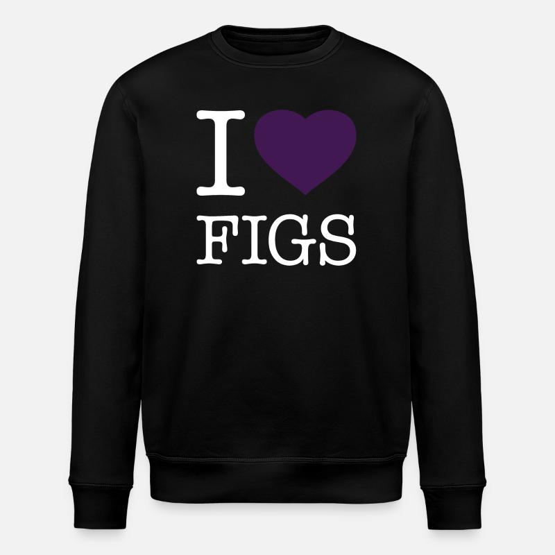 I LOVE FIGS - Stanley/Stella Unisex Bio-Sweatshirt ROLLER - Schwarz