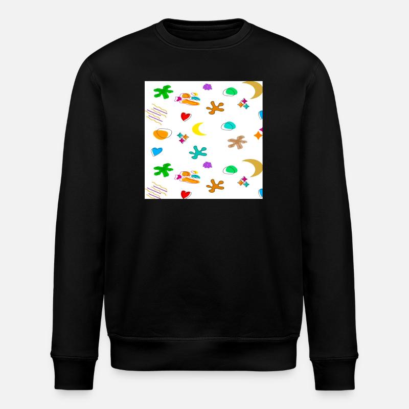 Pattern1 - Stanley/Stella ROLLER Unisex Organic Sweatshirt - black