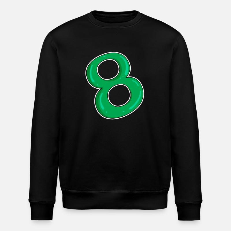 Huit - 8 - Vert - Sweat bio ROLLER Stanley/Stella Unisexe - noir