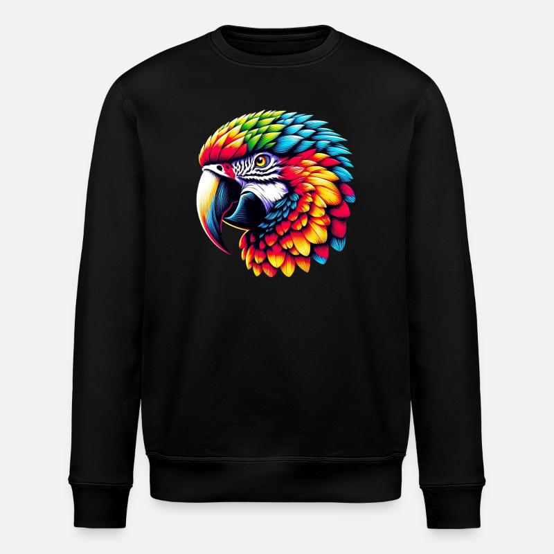 Papagei - Stanley/Stella Unisex Bio-Sweatshirt ROLLER - Schwarz