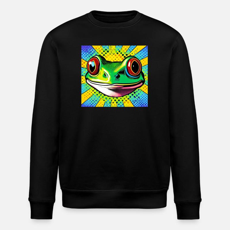 Grenouille Pop Art - Sweat bio ROLLER Stanley/Stella Unisexe - noir