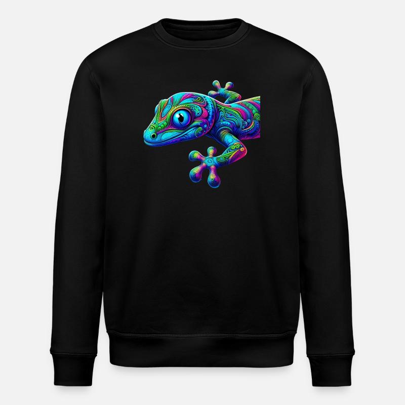 Gecko - Stanley/Stella ROLLER Unisex Organic Sweatshirt - black
