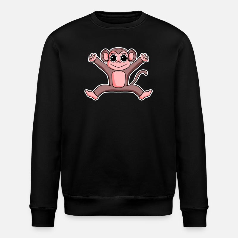 Singe - Sweat bio ROLLER Stanley/Stella Unisexe - noir