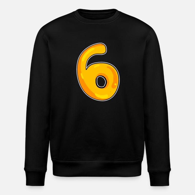 Number 6 Number - Stanley/Stella ROLLER Unisex Organic Sweatshirt - black