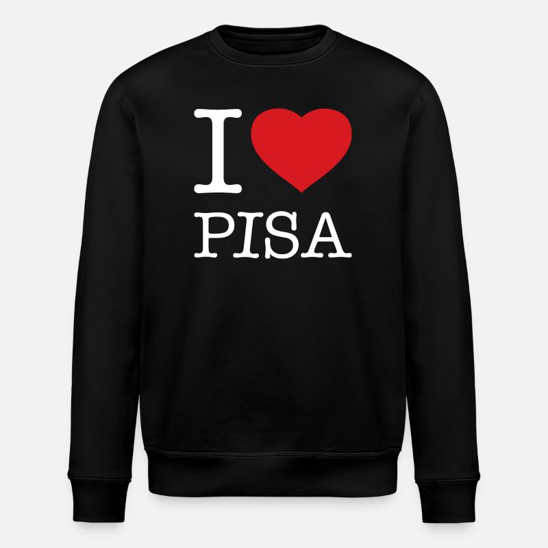I LOVE PISA - Stanley/Stella Unisex Bio-Sweatshirt ROLLER - Schwarz