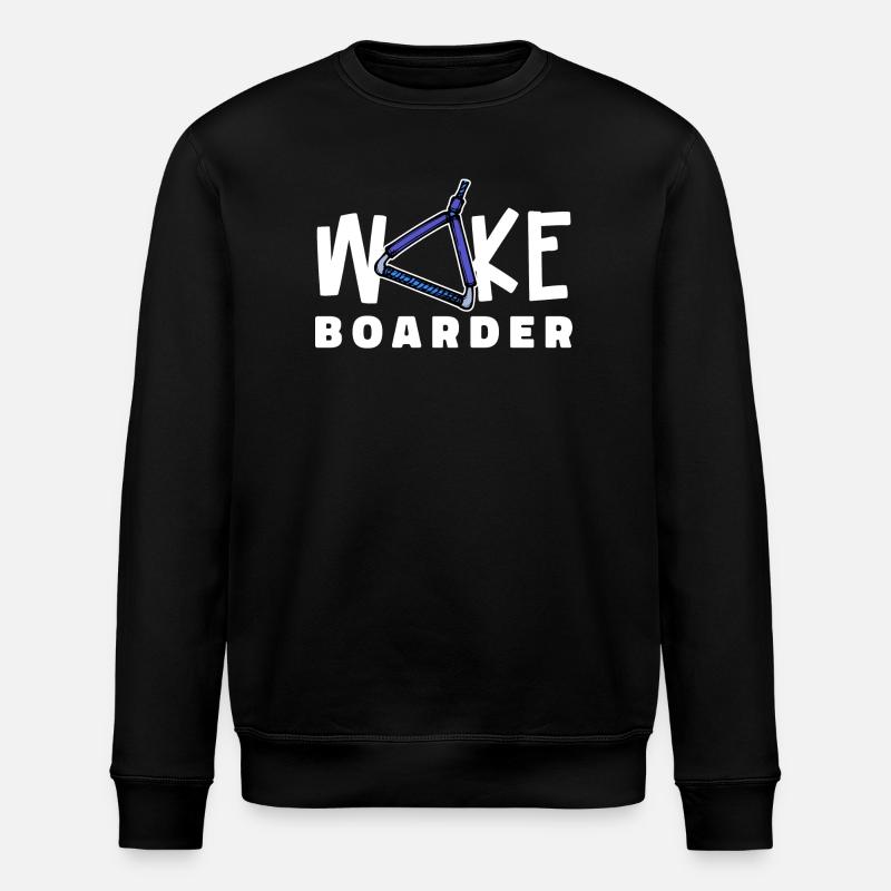 Wellenreiten Kitesurfer Statement Wakeboard - Stanley/Stella Unisex Bio-Sweatshirt ROLLER - Schwarz