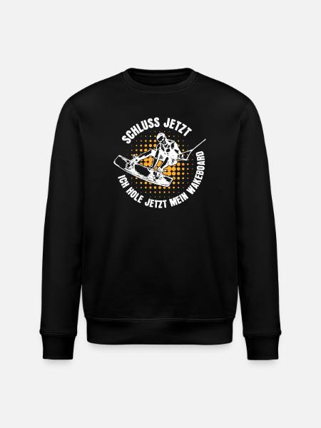 Stunt Wakeboard Surfboard Kitesurfer Statement - Stanley/Stella ROLLER Unisex Organic Sweatshirt - black