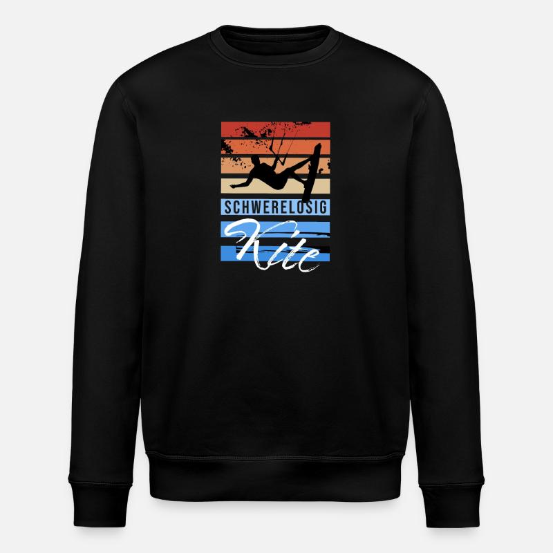 Schwerelosig Kite - Stanley/Stella Unisex Bio-Sweatshirt ROLLER - Schwarz