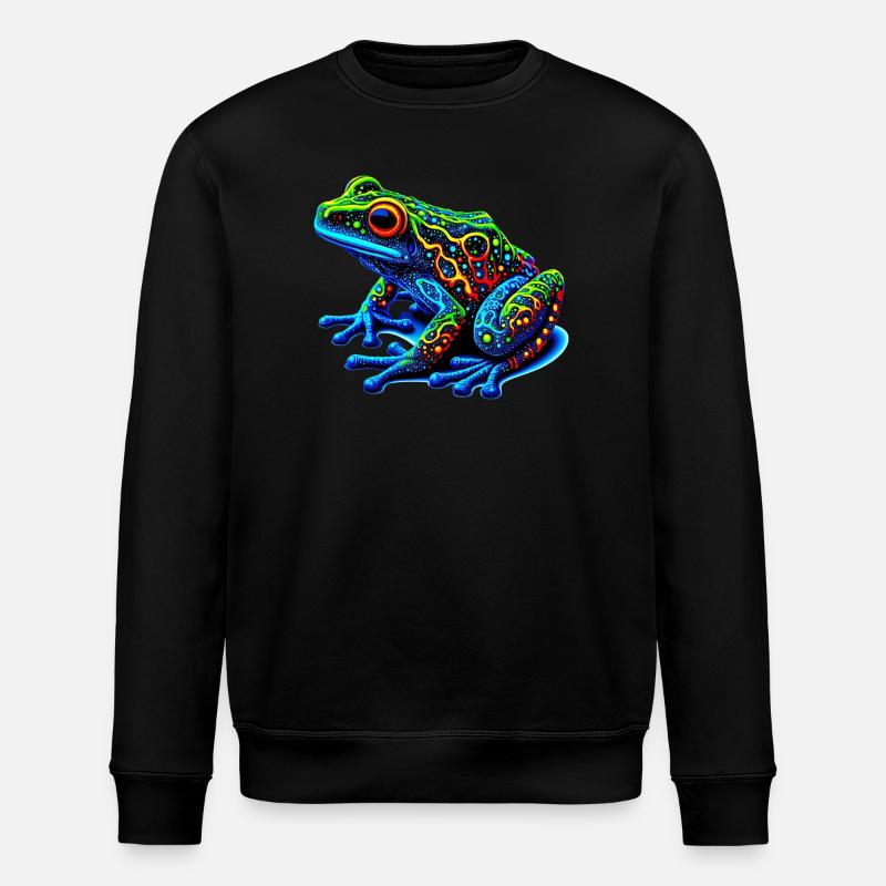Frog - Stanley/Stella ROLLER Unisex Organic Sweatshirt - black