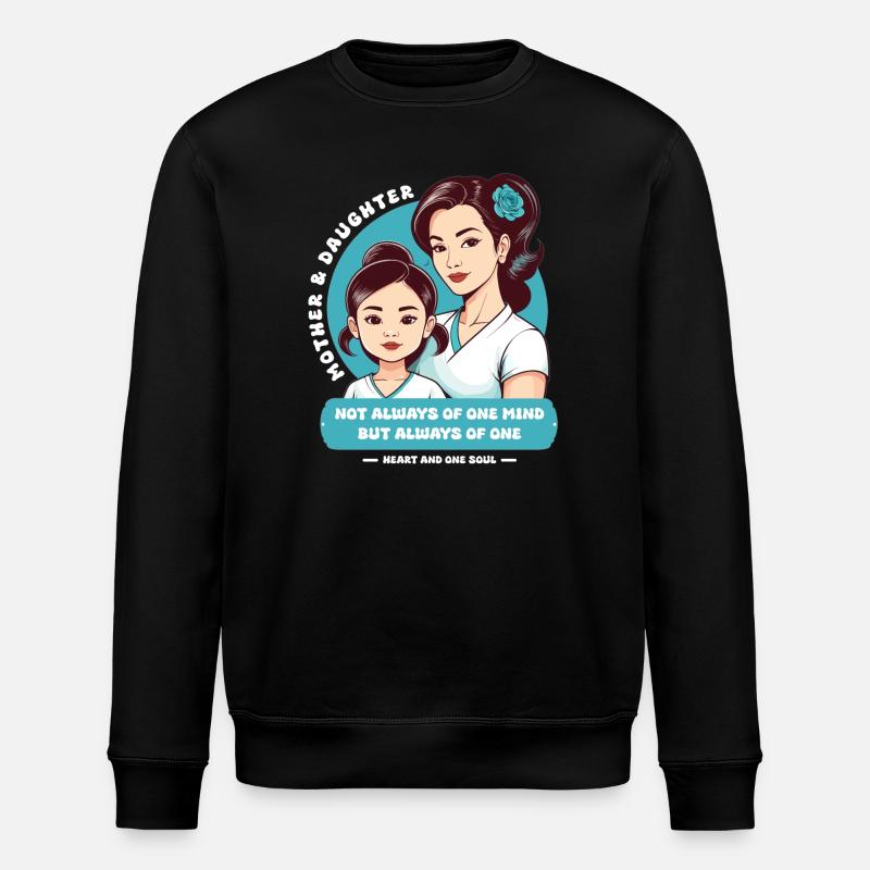 Mutter und Tochter - Stanley/Stella Unisex Bio-Sweatshirt ROLLER - Schwarz