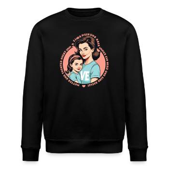 Mutter und Tochter - Stanley/Stella Unisex Bio-Sweatshirt ROLLER - Schwarz - Vorne - Nik (191cm)