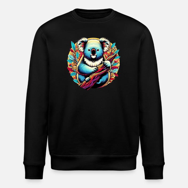 Koala - Stanley/Stella ROLLER Unisex Organic Sweatshirt - black