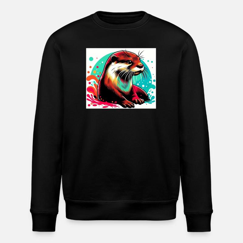 Loutre - Sweat bio ROLLER Stanley/Stella Unisexe - noir