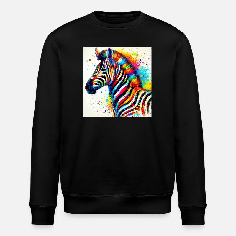 Zèbre - Sweat bio ROLLER Stanley/Stella Unisexe - noir