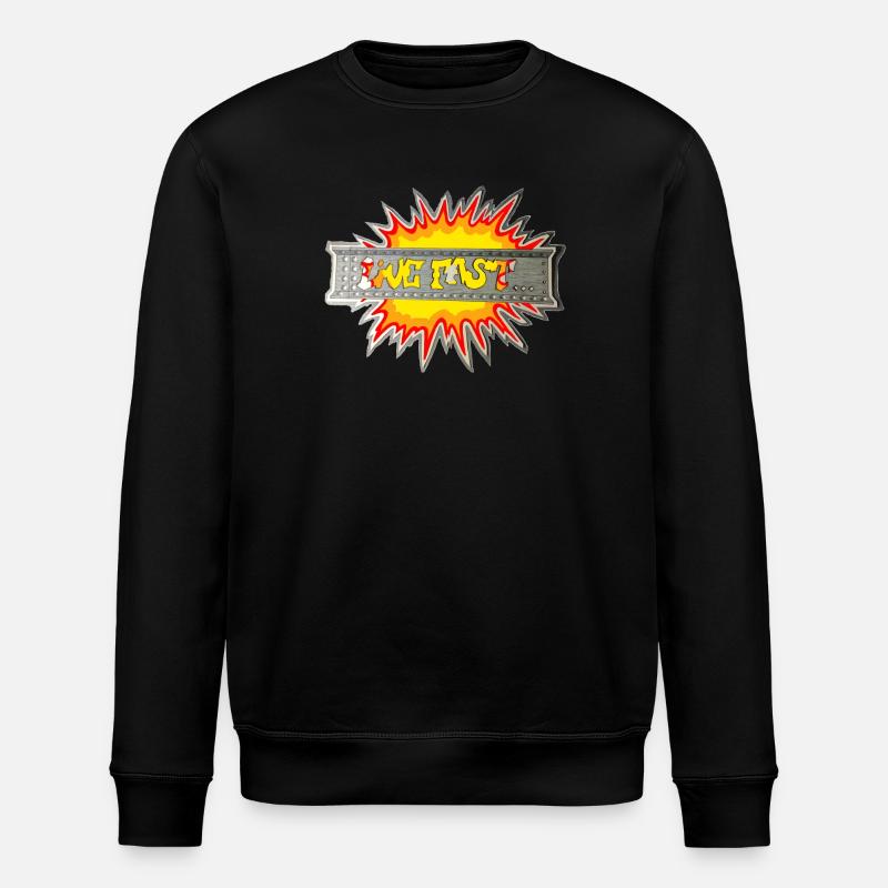 Lebe schnell - Stanley/Stella Unisex Bio-Sweatshirt ROLLER - Schwarz