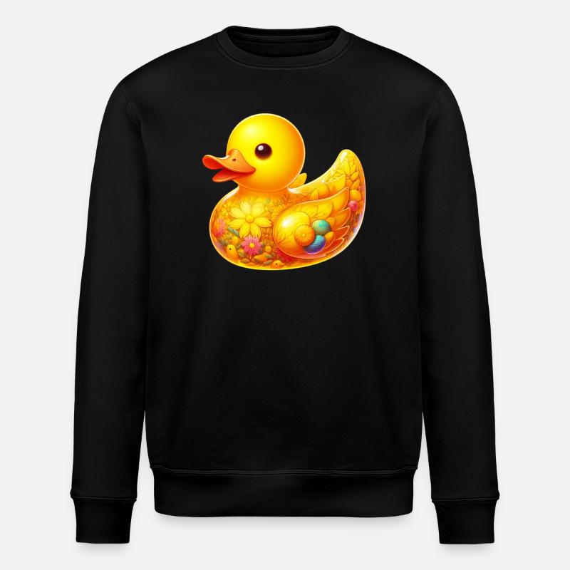 Duckling Duck Duck - Stanley/Stella ROLLER Unisex Organic Sweatshirt - black