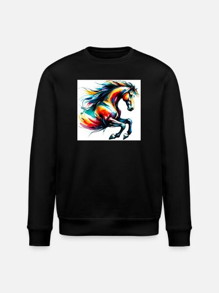 Cheval - Sweat bio ROLLER Stanley/Stella Unisexe - noir