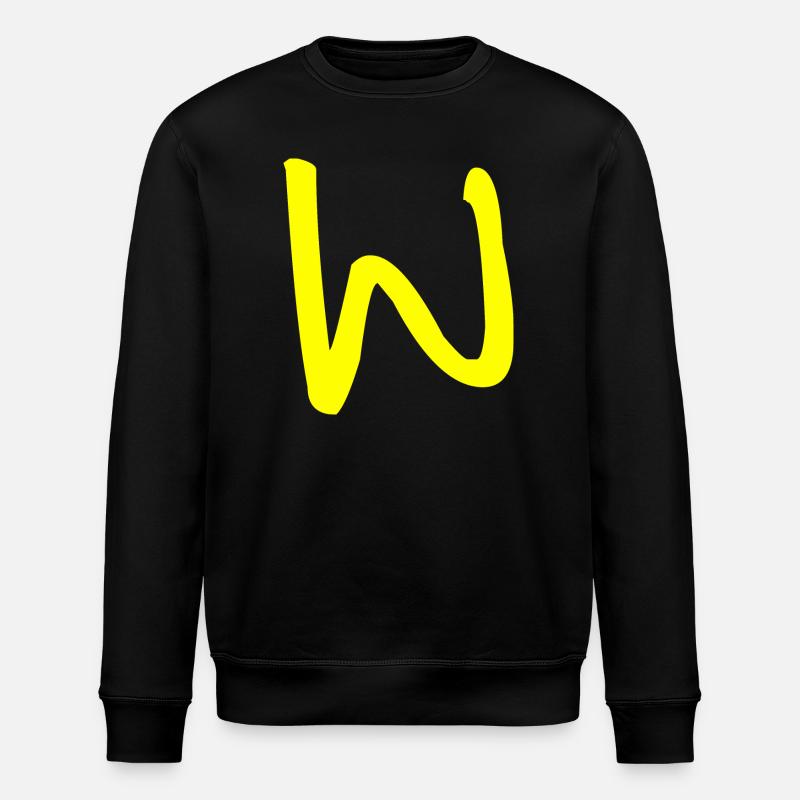 Buchstabe W - Stanley/Stella Unisex Bio-Sweatshirt ROLLER - Schwarz