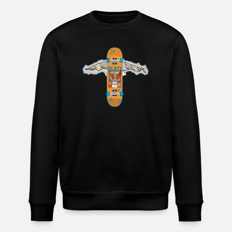 Ailes de skateboard - Sweat bio ROLLER Stanley/Stella Unisexe - noir