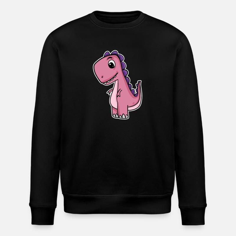 Dino Dinosaurier - Stanley/Stella Unisex Bio-Sweatshirt ROLLER - Schwarz