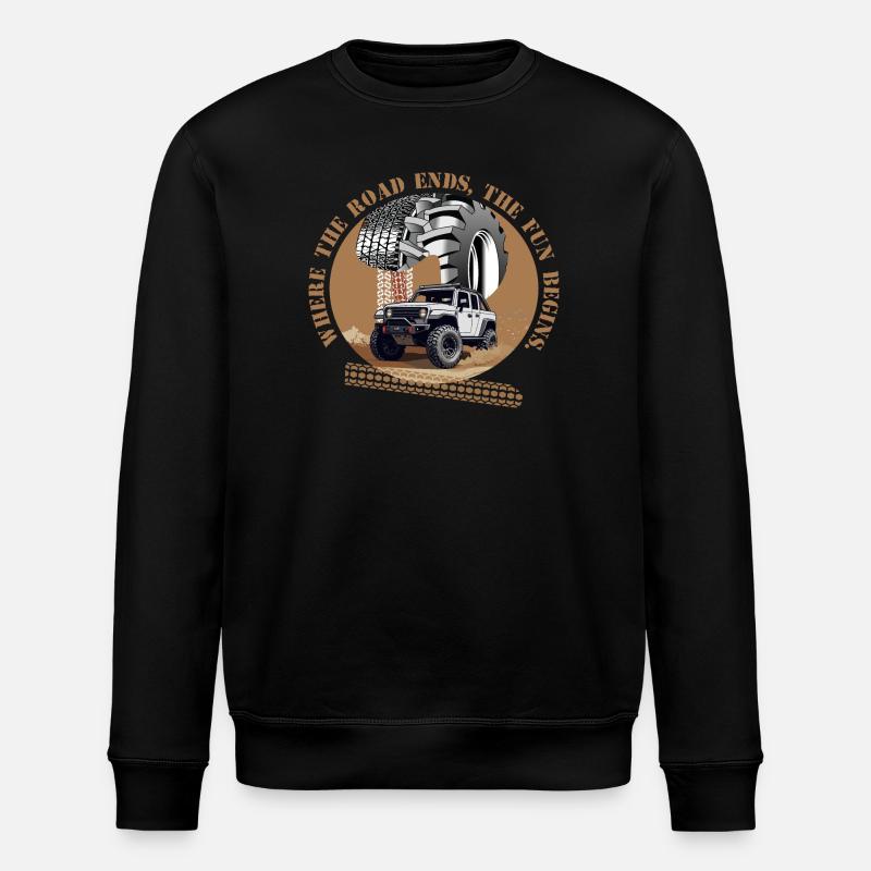 Offroad Fahrer - Stanley/Stella Unisex Bio-Sweatshirt ROLLER - Schwarz