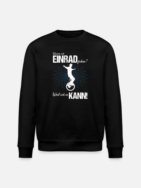 Einrad fahren - Stanley/Stella Unisex Bio-Sweatshirt ROLLER - Schwarz