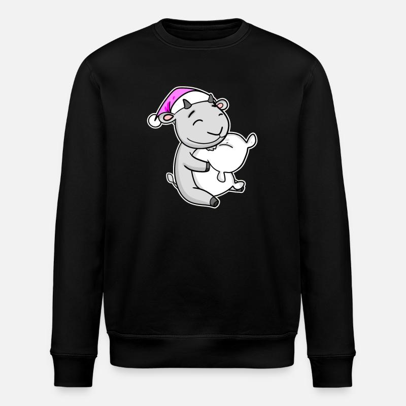 Goat Tired Sleeping Sleeping Girl - Stanley/Stella ROLLER Unisex Organic Sweatshirt - black