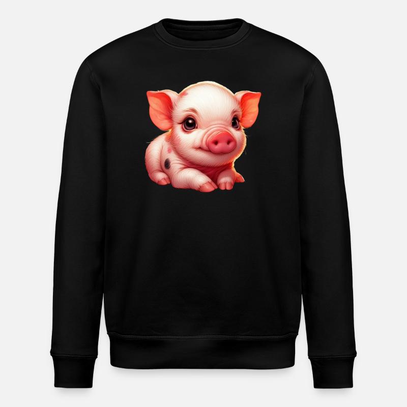 Ferkel-Ferkel - Stanley/Stella Unisex Bio-Sweatshirt ROLLER - Schwarz
