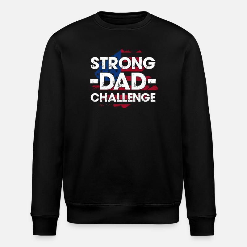 T-shirt Strong Dad Challenge - Sweat bio ROLLER Stanley/Stella Unisexe - noir